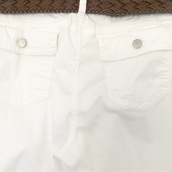 NEW One 5 One White Cropped Pants Size 12 - Picture 5 of 9